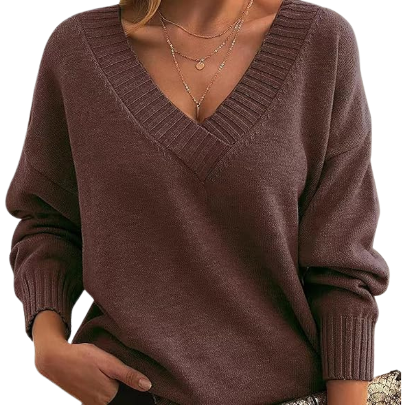Stylish V-Neck Sweater for Women