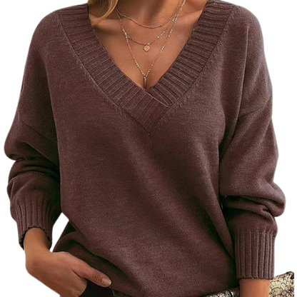Stylish V-Neck Sweater for Women