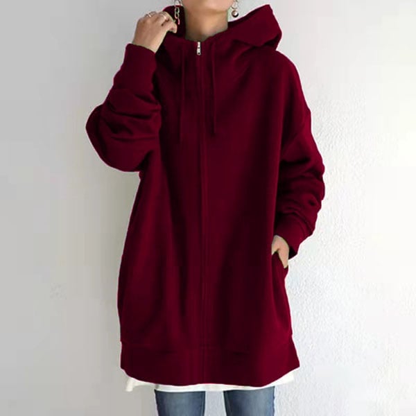 Women's Parka Hood Zipper Autumn-Winter
