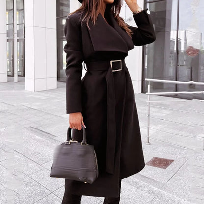 Elegant Classic-Cut Wool Coat