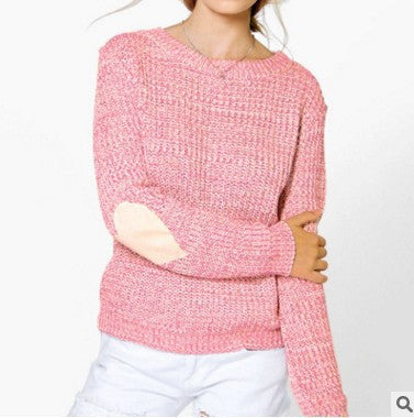 Women's Knitted Sweater Heart Sleeves Elegant Women's Fashion