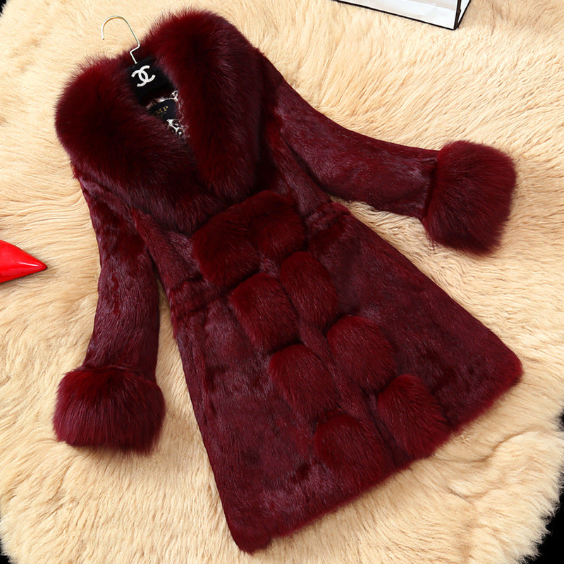 Women's Elegant Faux Fur Luxury Coat