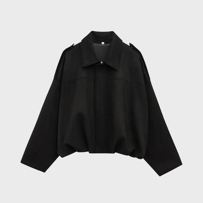 Oversized Suede Leather Jacket Warm & Stylish