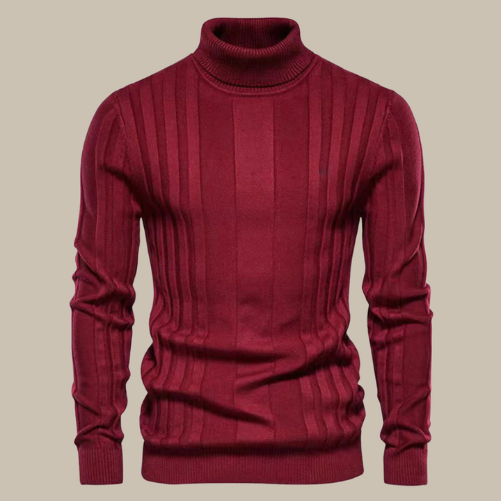 Eleganter Herren Rollkragen Pullover Luxus Qualität
