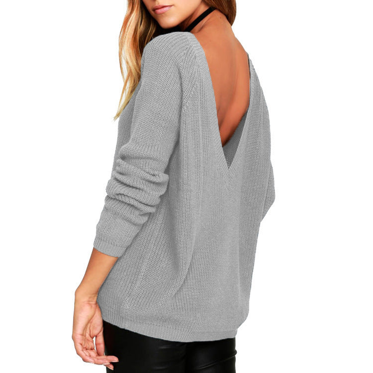Women's Oversized Knitted Sweater Casual Loose Fit