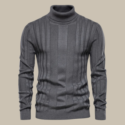 Eleganter Herren Rollkragen Pullover Luxus Qualität