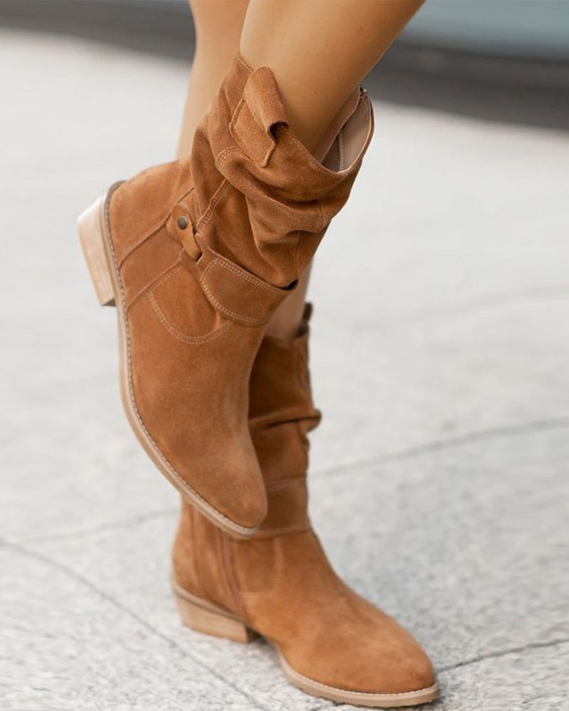 Fashionable Women's Flat Boots