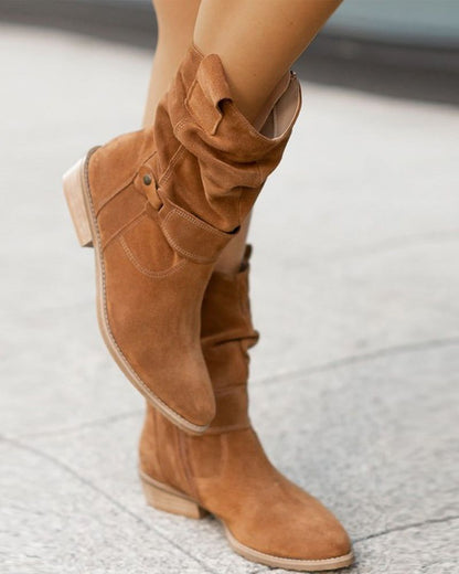 Fashionable Women's Flat Boots