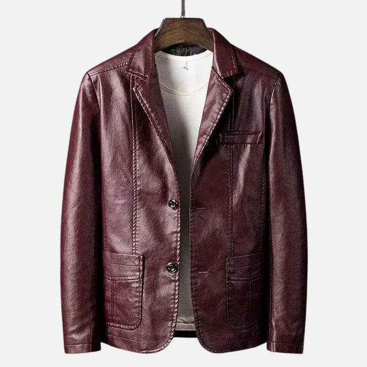 Ortwin - Elegant Black Leather Jacket