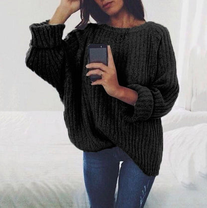 Women's Pullover Chunky Knit Casual Voluminous