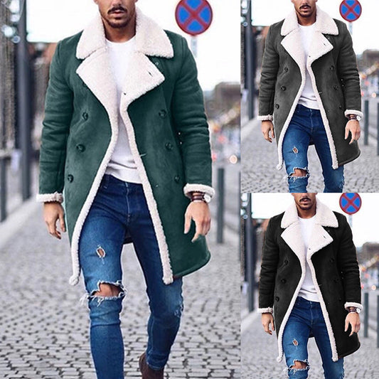 Herren Wintermantel Gefüttert Warm Isoliert - IdealeKleiden