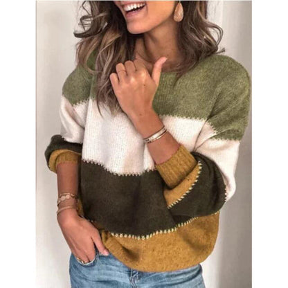 Women's Sweater Casual Striped Soft