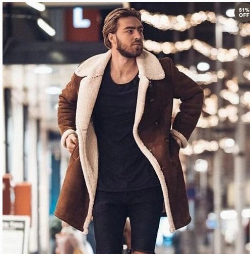 Men's Winter Coat Lined Warm Insulated