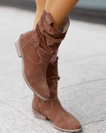 Fashionable Women's Flat Boots