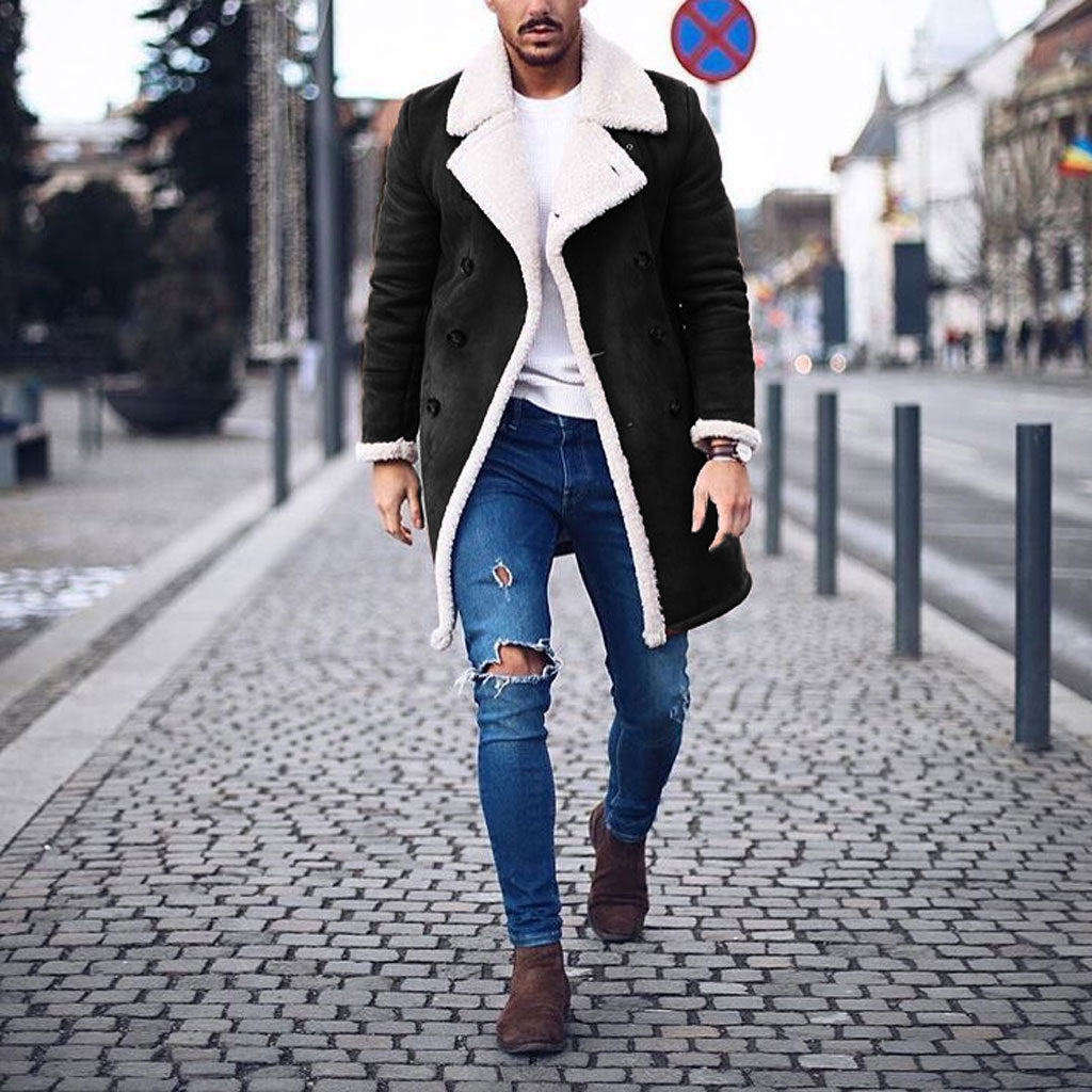 Men's Winter Coat Lined Warm Insulated