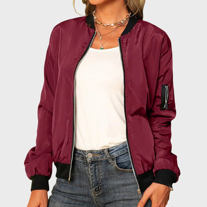 Autumn Bomber Jacket Long Sleeve Zipper