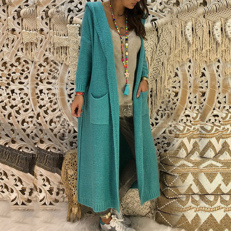 Women's Winter Coat Long Sleeve Hood and Pockets