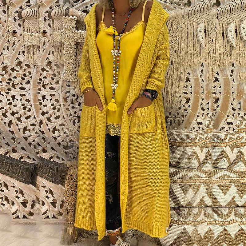 Women's Winter Coat Long Sleeve Hood and Pockets