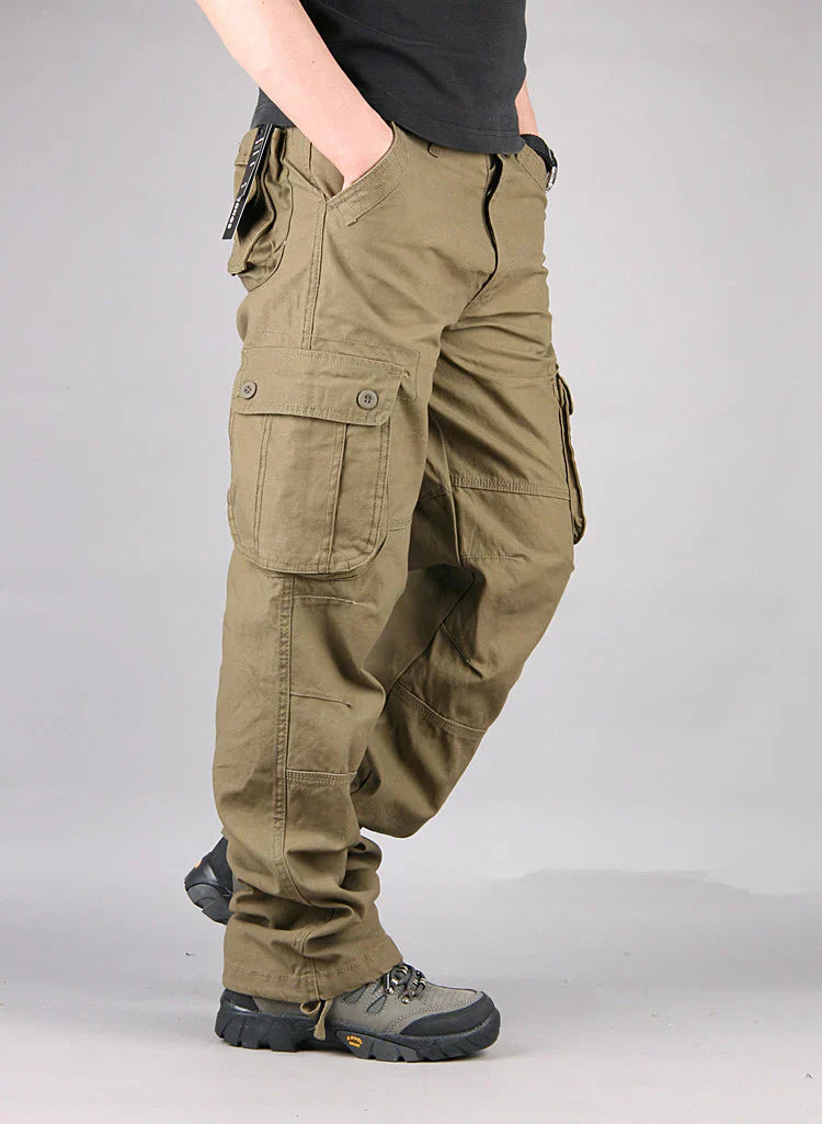 Men's Trousers with Many Pockets - Casual Outdoor Look