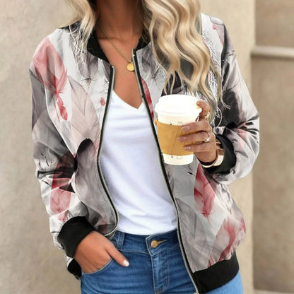 Stylish Women's Jacket Floral Print Trend