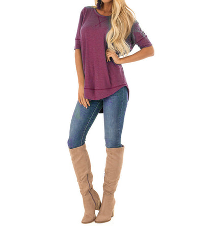 Damen Tierprint T-Shirt Trendy Sommerkleidung