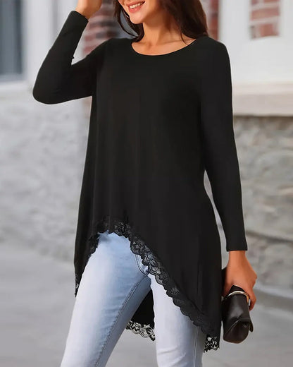 Stylish Long-Sleeve Mesh Top Trend
