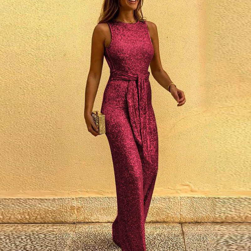 Sparkly Evening Dress Women's Elegant Backless