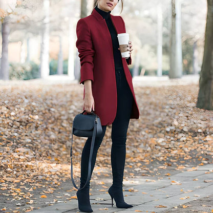 Colorful Wool Blazer Casual Chic Women