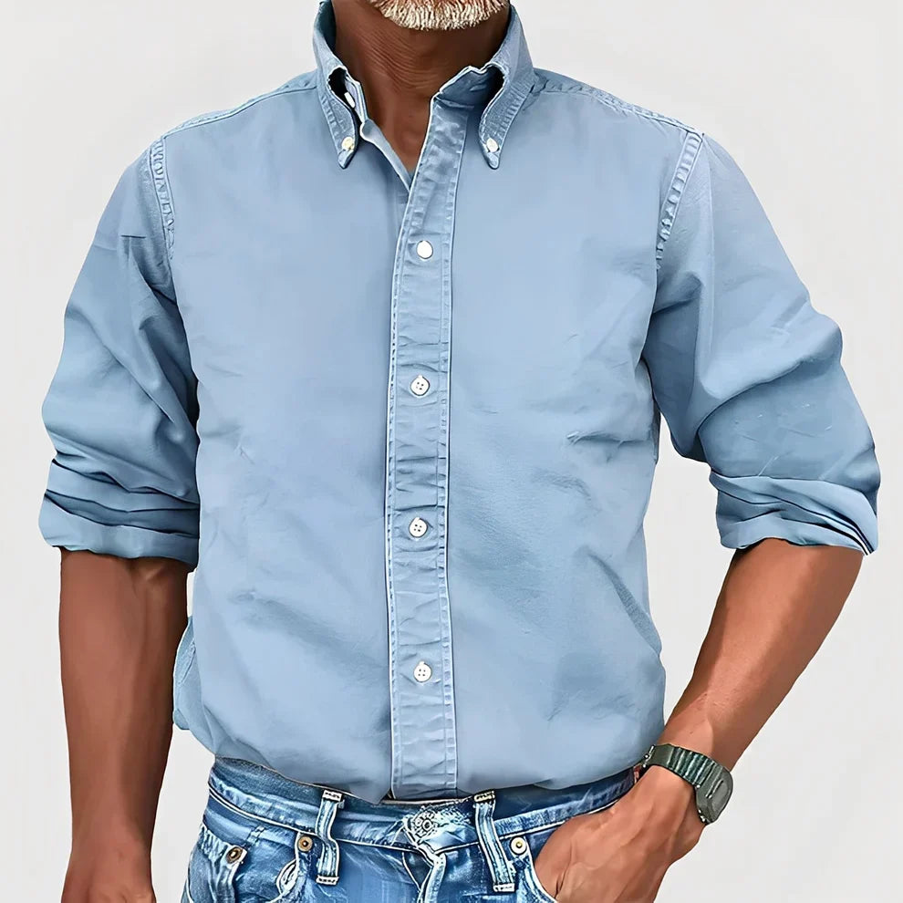 Comfortable Men's Long-Sleeve Casual Shirt