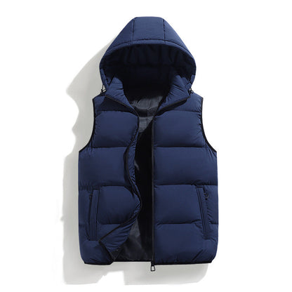 Men's Warm Hooded Vest