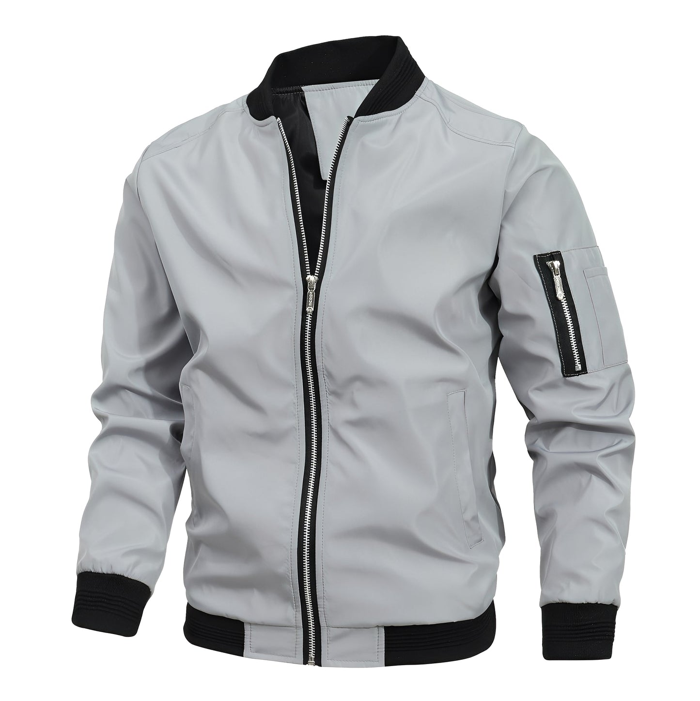 Stylish Men's Bomber Jacket Sporty Modern