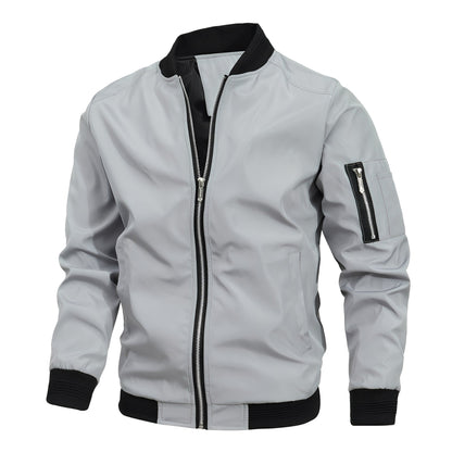 Stylish Men's Bomber Jacket Sporty Modern