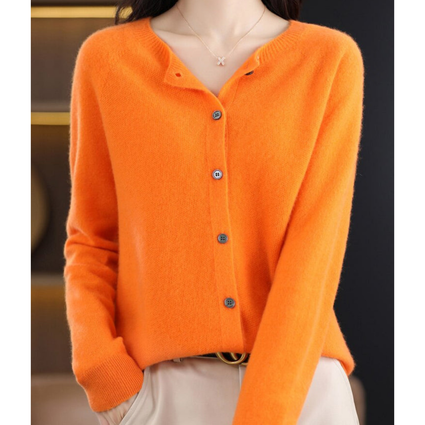 Soft Merino Wool Cardigan for Women