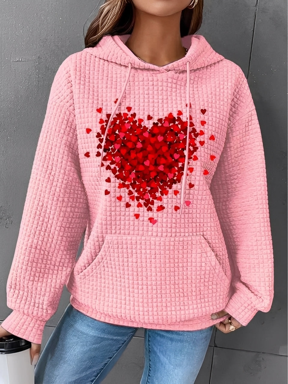 Stylish Women's Jacket | Printed, Soft Sweatshirt Hood