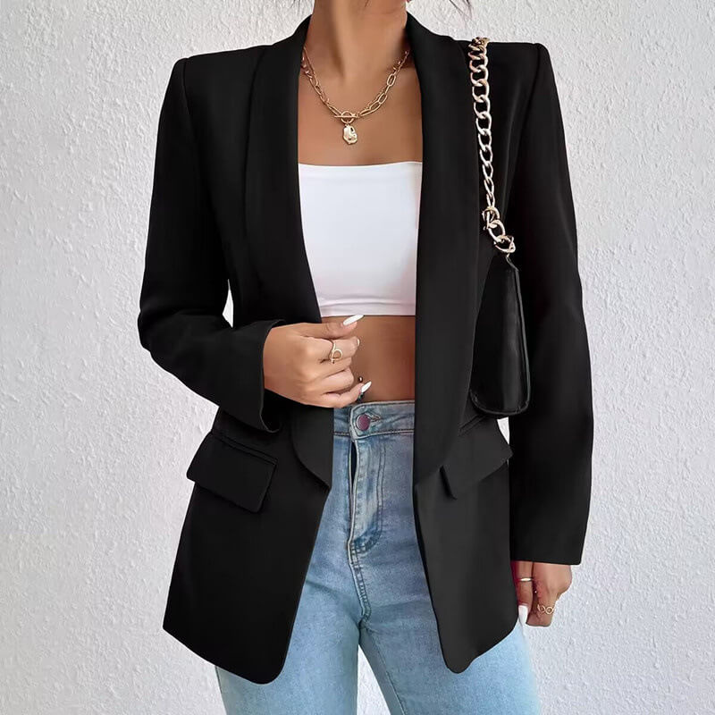 Women's Blazer Long Sleeve Elegant