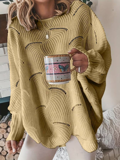 Simple Knitted Pullover Casual Style
