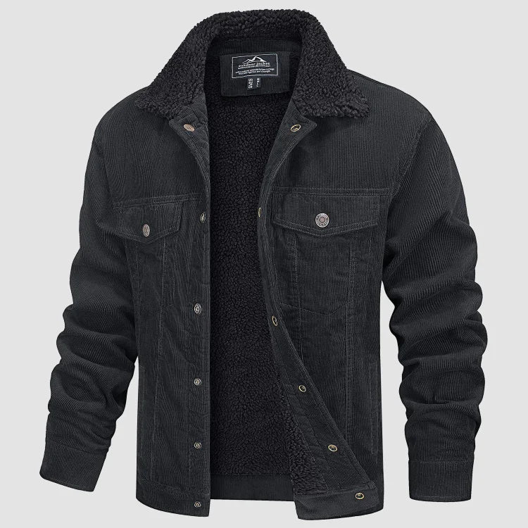 Herren Cordjacke Warm Bequem