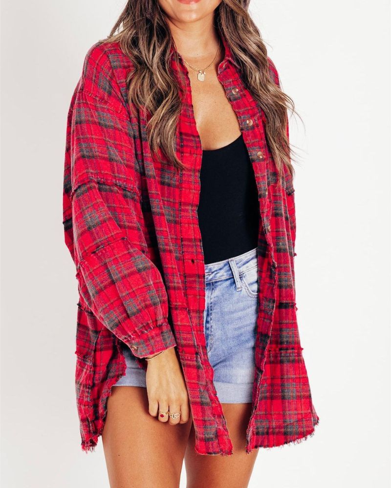 Stylish Women's Flannel Plus Size