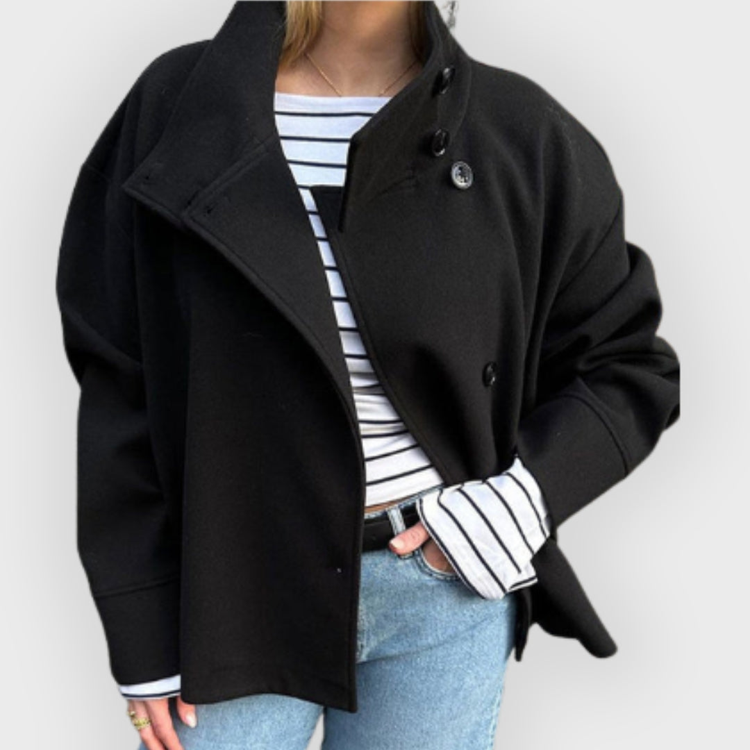 Luxury Double Breasted Short Coat for Women