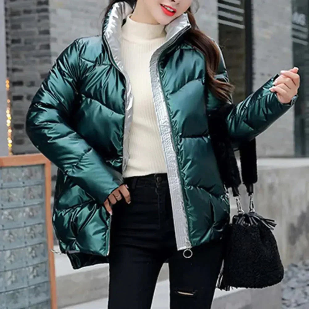 Winterjacke Glanz Effekt Stil - IdealeKleiden