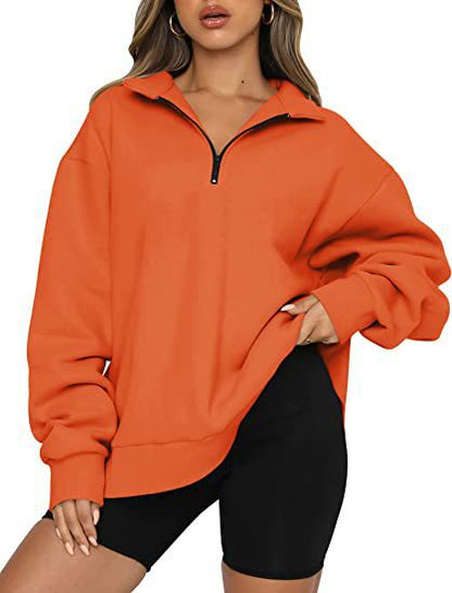 Women's Sweatshirt with Collar Modern