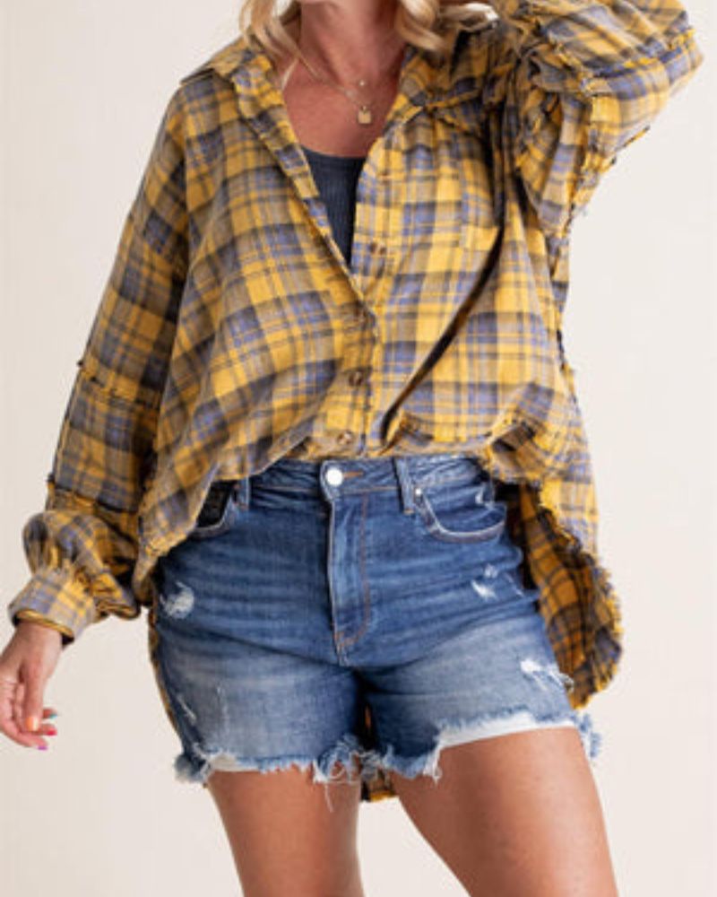 Stylish Women's Flannel Plus Size
