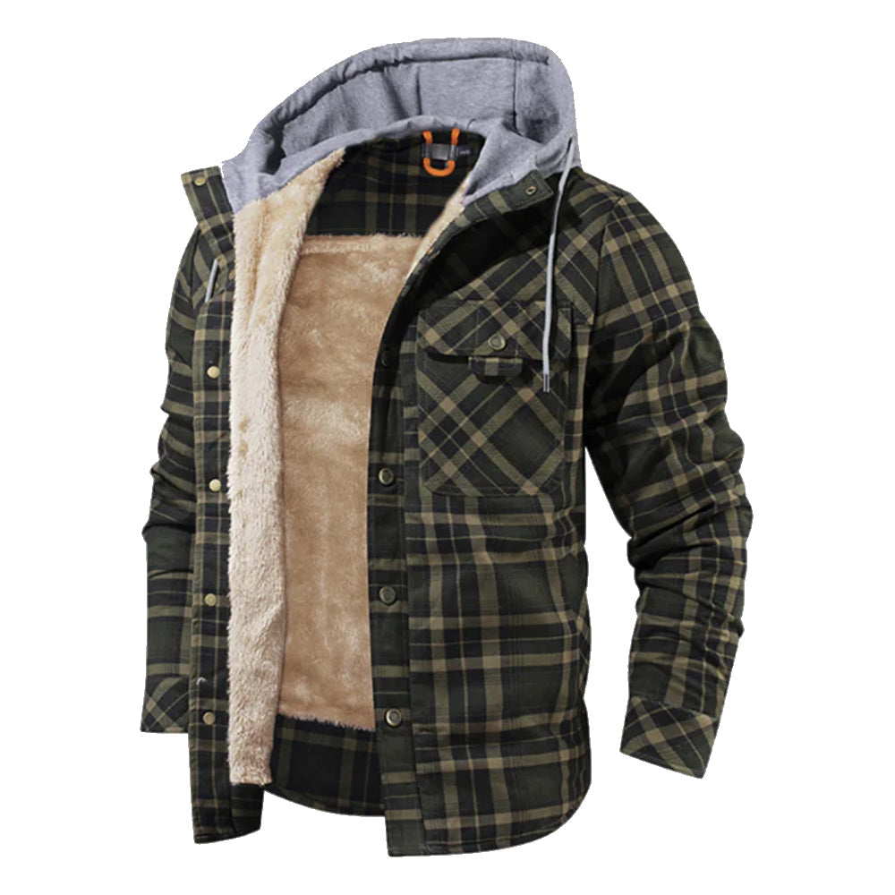 Elegant women's jacket in wood look, comfortable & durable