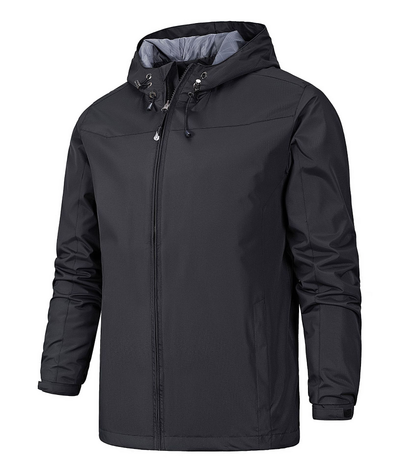 Herren Kapuzenjacke Mit Vollreißverschluss - IdealeKleiden