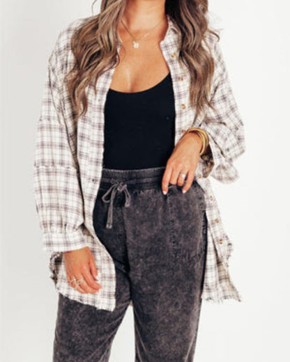 Stylish Women's Flannel Plus Size