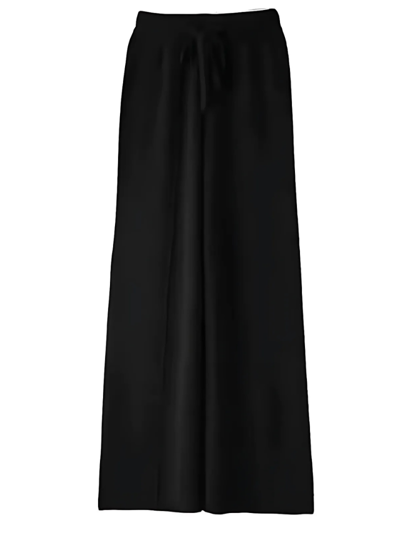 Knit Pants Wide-Leg Stylish Comfortable