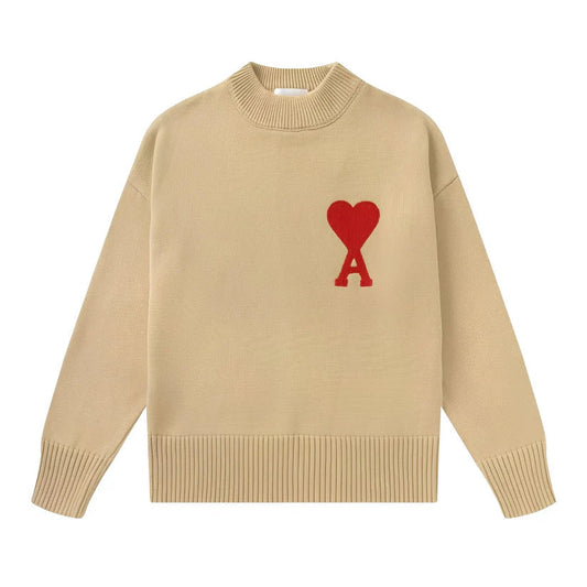 Einfacher Bestickter Pullover Herren - IdealeKleiden