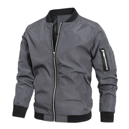 Stylish Men's Bomber Jacket Sporty Modern