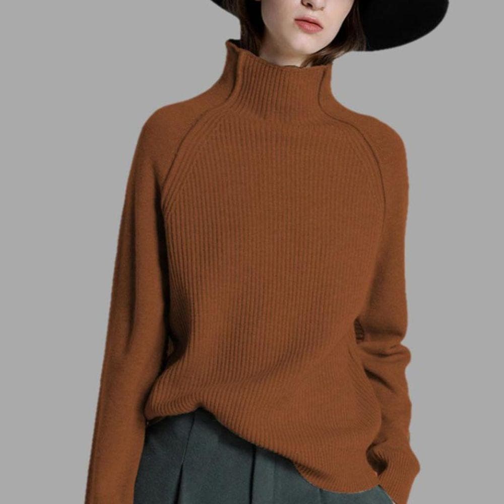 Soft Turtleneck Sweater Long Sleeve Comfortable