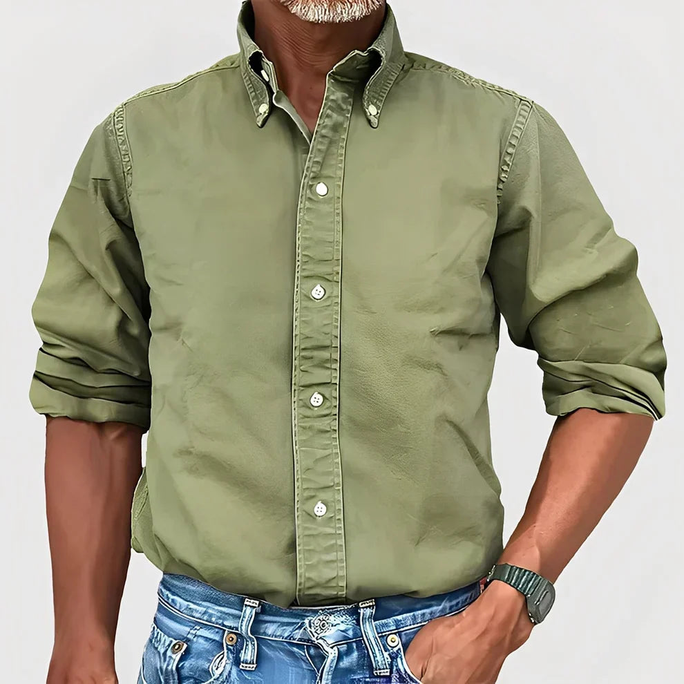 Comfortable Men's Long-Sleeve Casual Shirt